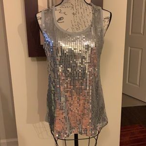 Beautiful Sequined Crop Jacket and Tank Top